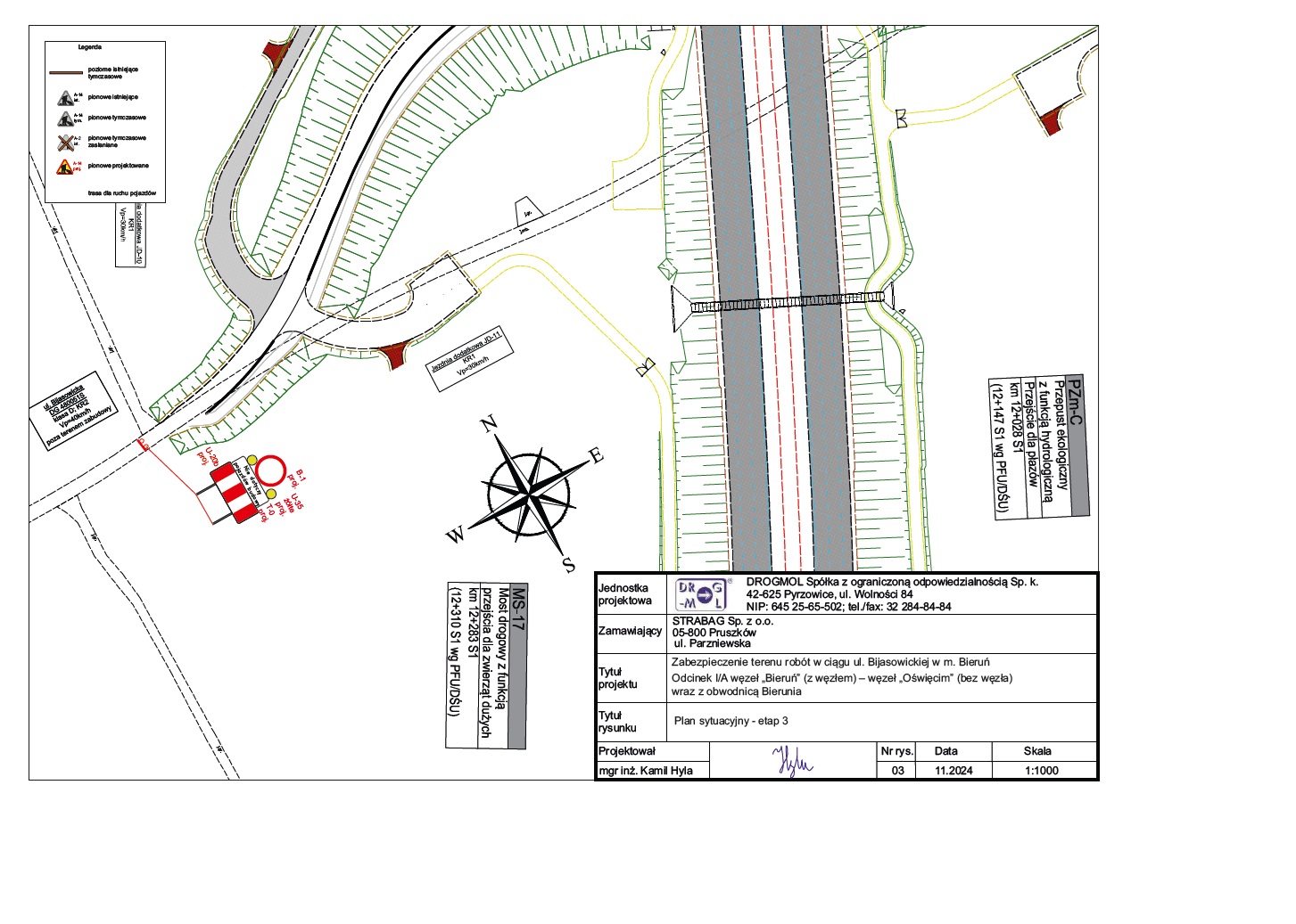 schemat oznakowania tymczasowego